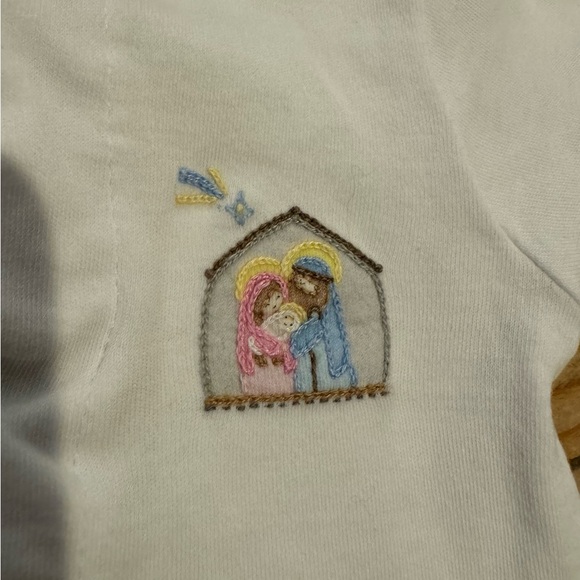 Magnolia Baby Navity Scene Christmas Onesie/Footie Pajamas - 3m - Picture 2 of 2